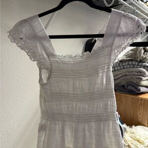 White Eyelet Lace Dress